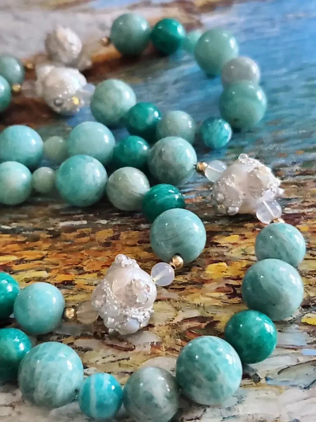 The Rolling Waves Statement Necklace Inspired by Childe Hassam